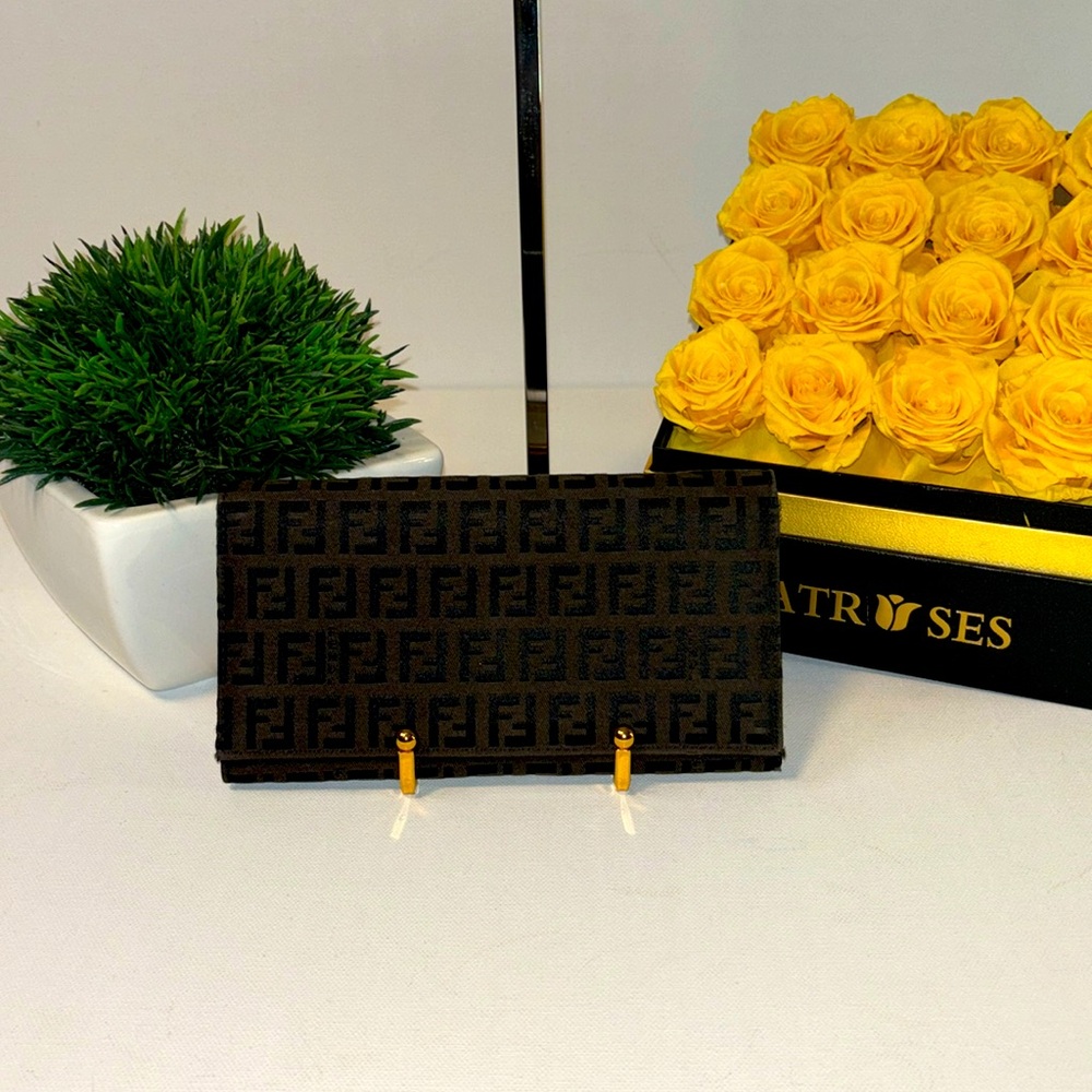 EUC Fendi Zucchino Wallet